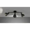 Luminaires Fischer & Honsel Spots Et Projecteurs|Plafonnier Fischer-Honsel Speedy Noir, 3 lumières
