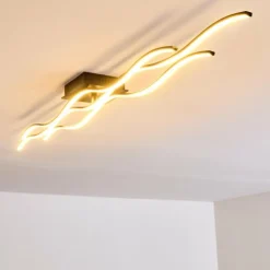hofstein Éclairage Led|Plafonnier Flow LED Noir, 3 lumières