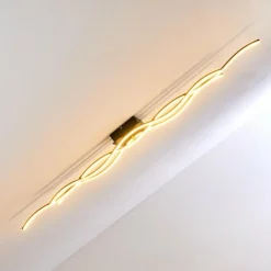 hofstein Éclairage Led|Plafonnier Flow LED Noir, 3 lumières