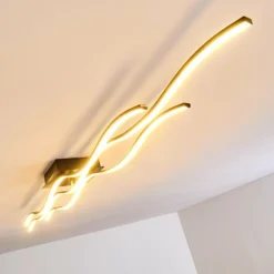 hofstein Éclairage Led|Plafonnier Flow LED Noir, 3 lumières