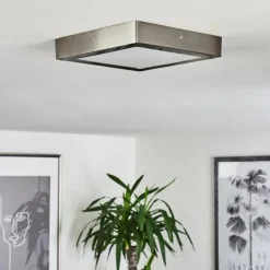 hofstein Éclairage Led|Plafonnier Fnsrud LED Nickel mat, 1 lumière