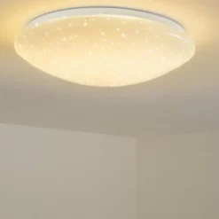 hofstein Éclairage Led|Plafonnier FOXES LED Blanc, 1 lumière, Télécommandes, Changeur de couleurs