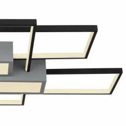 Luminaires Globo Lighting Éclairage Led|Plafonnier Globo AIGINA LED Noir, 1 lumière, Télécommandes