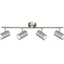 Luminaires Globo Lighting Spots Et Projecteurs|Plafonnier Globo ALLVI Nickel mat, 4 lumières