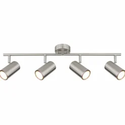 Luminaires Globo Lighting Spots Et Projecteurs|Plafonnier Globo ALLVI Nickel mat, 4 lumières