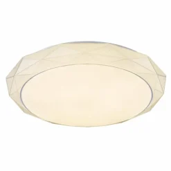 Luminaires Globo Lighting Éclairage Led|Plafonnier Globo Andi LED Blanc, 2 lumières, Télécommandes, Changeur de couleurs