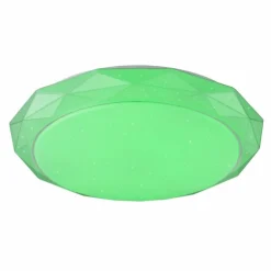 Luminaires Globo Lighting Éclairage Led|Plafonnier Globo Andi LED Blanc, 2 lumières, Télécommandes, Changeur de couleurs