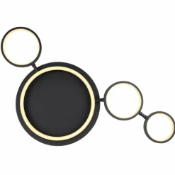 Luminaires Globo Lighting Éclairage Led|Plafonnier Globo ANTONIUS LED Noir, 1 lumière