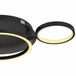 Luminaires Globo Lighting Éclairage Led|Plafonnier Globo ANTONIUS LED Noir, 1 lumière