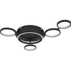 Luminaires Globo Lighting Éclairage Led|Plafonnier Globo ANTONIUS LED Noir, 1 lumière