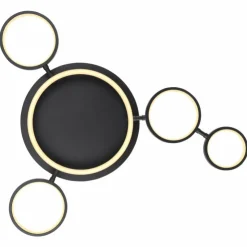 Luminaires Globo Lighting Éclairage Led|Plafonnier Globo ANTONIUS LED Noir, 1 lumière