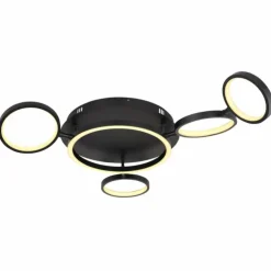 Luminaires Globo Lighting Éclairage Led|Plafonnier Globo ANTONIUS LED Noir, 1 lumière