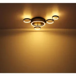 Luminaires Globo Lighting Éclairage Led|Plafonnier Globo ANTONIUS LED Noir, 1 lumière
