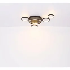 Luminaires Globo Lighting Éclairage Led|Plafonnier Globo ANTONIUS LED Noir, 1 lumière