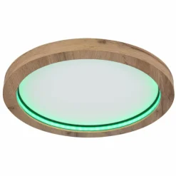 Luminaires Globo Lighting Éclairage Led|Plafonnier Globo BRANZA LED Noir, 1 lumière, Télécommandes