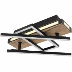 Luminaires Globo Lighting Éclairage Led|Plafonnier Globo COLLI LED Noir, 1 lumière