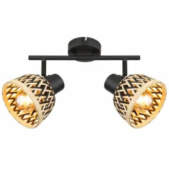 Luminaires Globo Lighting Spots Et Projecteurs|Plafonnier Globo COLLY Noir, 2 lumières