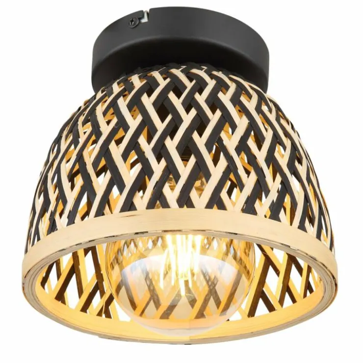 Luminaires Globo Lighting Plafonniers|Plafonnier Globo COLLY Noir, 1 lumière