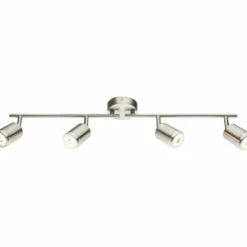 Luminaires Globo Lighting Éclairage Led|Plafonnier Globo COMORE LED Nickel mat, 4 lumières