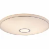 Plafonnier Globo CONNOR LED Blanc, 1 lumière, Télécommandes, Changeur de couleurs