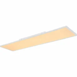 Plafonnier Globo DORO LED Blanc, 2 lumières, Télécommandes, Changeur de couleurs