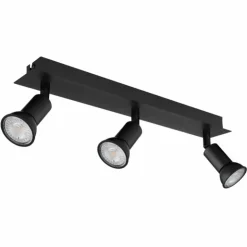 Luminaires Globo Lighting Spots Et Projecteurs|Plafonnier Globo DREW Noir, 3 lumières