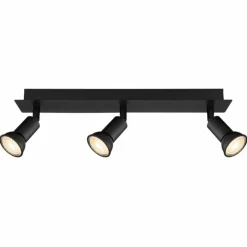 Luminaires Globo Lighting Spots Et Projecteurs|Plafonnier Globo DREW Noir, 3 lumières