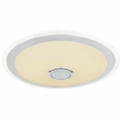 Plafonnier Globo DUNNY LED Blanc, 1 lumière, Télécommandes, Changeur de couleurs