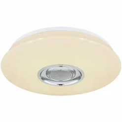 Plafonnier Globo DUNNY LED Blanc, 1 lumière, Télécommandes, Changeur de couleurs