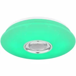 Plafonnier Globo DUNNY LED Blanc, 1 lumière, Télécommandes, Changeur de couleurs