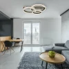 Luminaires Globo Lighting Éclairage Led|Plafonnier Globo GROUNI LED Titane, 1 lumière, Télécommandes