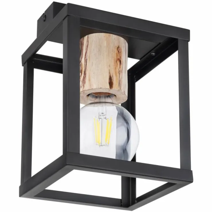 Luminaires Globo Lighting Plafonniers|Plafonnier Globo HAGAR Noir, 1 lumière