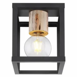 Luminaires Globo Lighting Plafonniers|Plafonnier Globo HAGAR Noir, 1 lumière