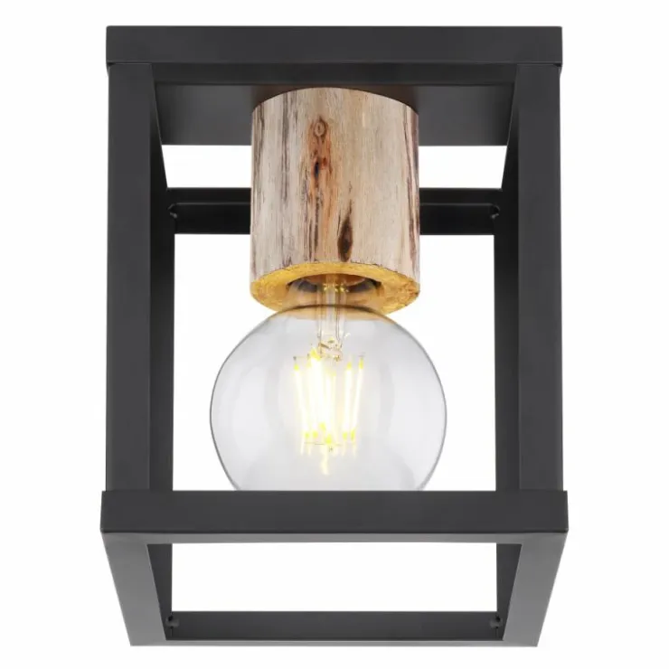 Luminaires Globo Lighting Plafonniers|Plafonnier Globo HAGAR Noir, 1 lumière