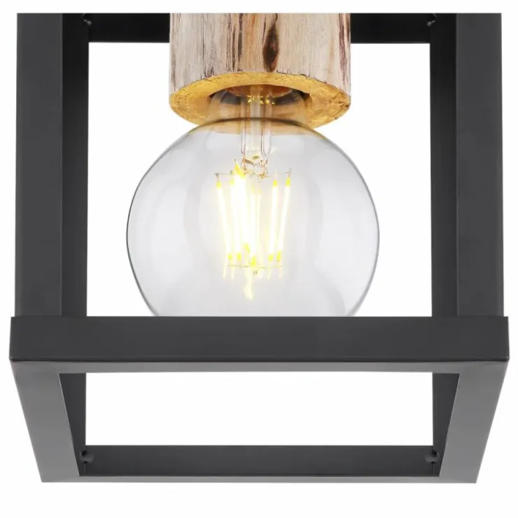 Luminaires Globo Lighting Plafonniers|Plafonnier Globo HAGAR Noir, 1 lumière