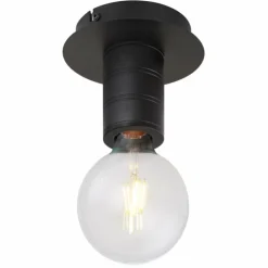 Luminaires Globo Lighting Plafonniers|Plafonnier Globo HERMINE Noir, 1 lumière