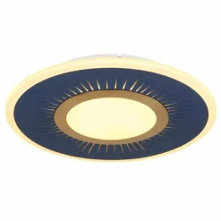 Luminaires Globo Lighting Éclairage Led|Plafonnier Globo INGOMAR LED Bleu, Blanc, 1 lumière, Télécommandes