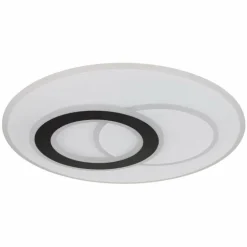 Plafonnier Globo JACQUES LED Noir, Blanc, 1 lumière, Télécommandes