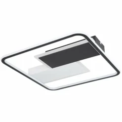 Plafonnier Globo JENNA LED Noir, Blanc, 1 lumière, Télécommandes