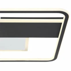 Plafonnier Globo JENNA LED Noir, Blanc, 1 lumière, Télécommandes