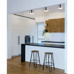 Luminaires Globo Lighting Éclairage Led|Plafonnier Globo JENNY LED Nickel mat, 1 lumière