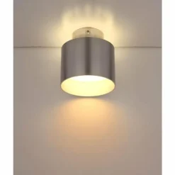 Luminaires Globo Lighting Éclairage Led|Plafonnier Globo JENNY LED Nickel mat, 1 lumière