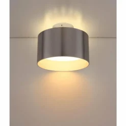 Luminaires Globo Lighting Éclairage Led|Plafonnier Globo JENNY LED Nickel mat, 1 lumière