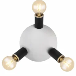 Luminaires Globo Lighting Plafonniers|Plafonnier Globo JOSEBA Noir, 3 lumières