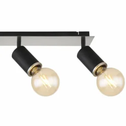 Luminaires Globo Lighting Spots Et Projecteurs|Plafonnier Globo JOSEBA Noir, 4 lumières