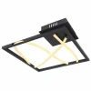 Luminaires Globo Lighting Éclairage Led|Plafonnier Globo KAIA LED Noir, 1 lumière