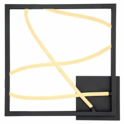 Luminaires Globo Lighting Éclairage Led|Plafonnier Globo KAIA LED Noir, 1 lumière