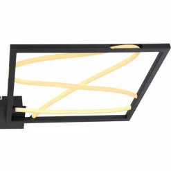 Luminaires Globo Lighting Éclairage Led|Plafonnier Globo KAIA LED Noir, 1 lumière