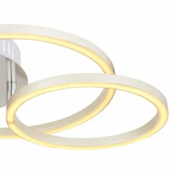 Luminaires Globo Lighting Éclairage Led|Plafonnier Globo KENDY LED Nickel mat, 1 lumière