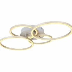 Luminaires Globo Lighting Éclairage Led|Plafonnier Globo KENDY LED Nickel mat, 1 lumière